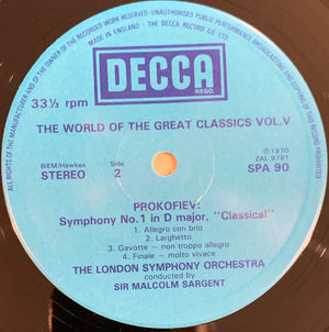 Sergei Prokofiev / Sir Malcolm Sargent, Ralph Richardson (2), London Symphony Orchestra - Peter And The Wolf -
