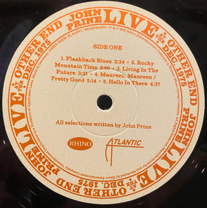 John Prine - Live At The Other End Dec. 1975 - 2021