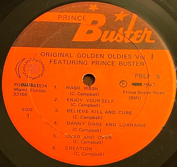 Prince Buster - Prince Buster Record Shack Presents The Original Golden Oldies Vol. 1