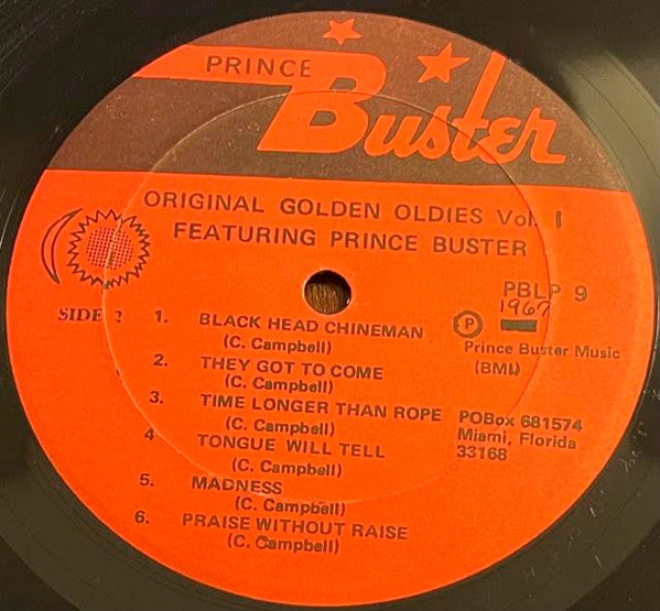 Prince Buster - Prince Buster Record Shack Presents The Original Golden Oldies Vol. 1