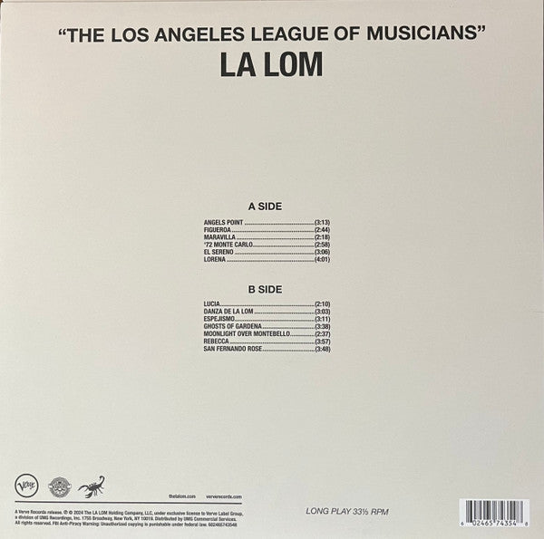 La Lom - The Los Angeles League Of Musicians