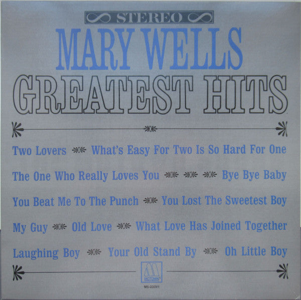 Mary Wells - Greatest Hits -