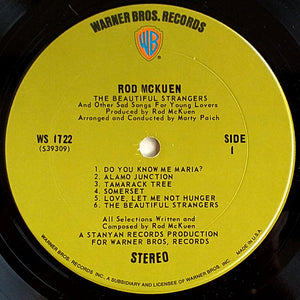 Rod McKuen - Rod McKuen Sings The Beautiful Strangers & Other Sad Songs For Young Lovers -