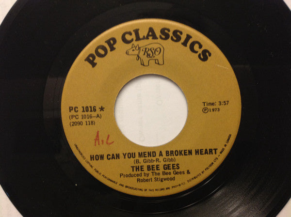 Bee Gees - How Can You Mend A Broken Heart / Lonely Days - 1973