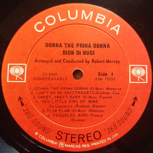 Dion DiMucci - Donna The Prima Donna - 1963
