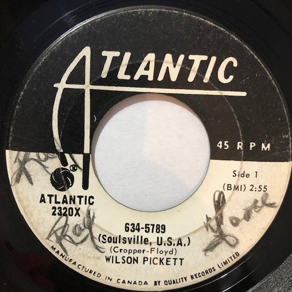 Wilson Pickett - 634-5789 (Soulsville, U.S.A.) / That's A Man's Way