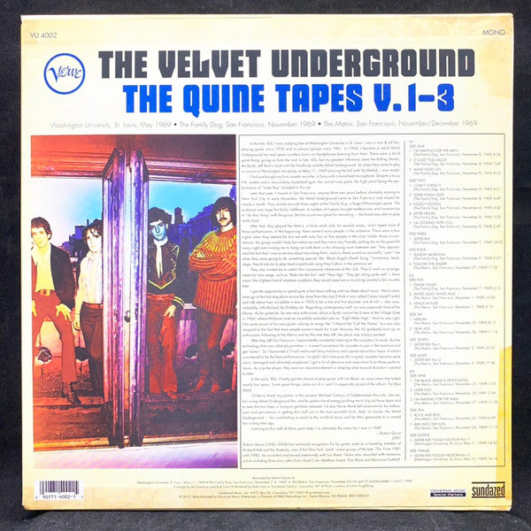 The Velvet Underground - The Quine Tapes V.1-3