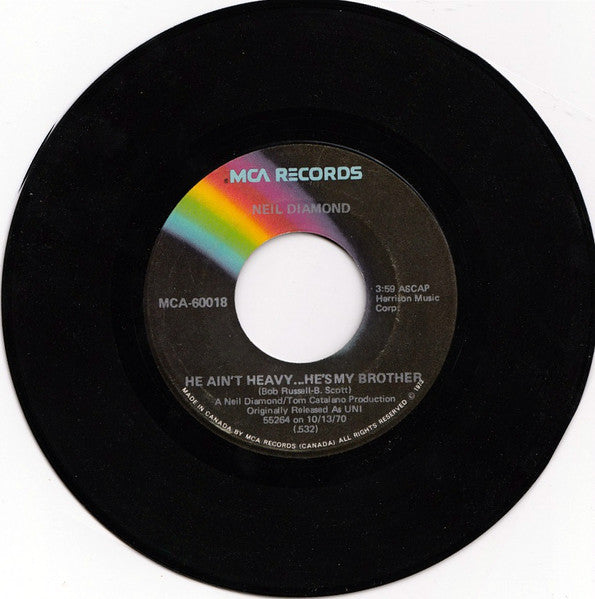Neil Diamond - Cracklin' Rosie / He Ain't Heavy ... He's My Brother - 1973
