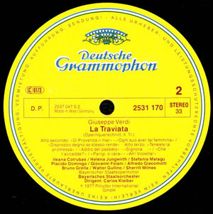 Giuseppe Verdi - Ileana Cotrubas • Placido Domingo • Sherrill Milnes, Bayerisches Staatsorchester, Carlos Kleiber - La Traviata (Querschnitt=Highlights=Brani Scelti) -