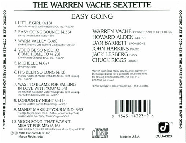 Warren Vaché Sextette, The - Easy Going (CD) - 1987