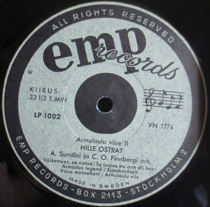 Hille Ostrat - Armulaulu Viise