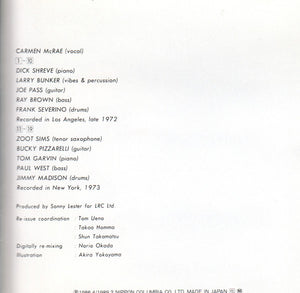 Carmen McRae - Velvet Soul