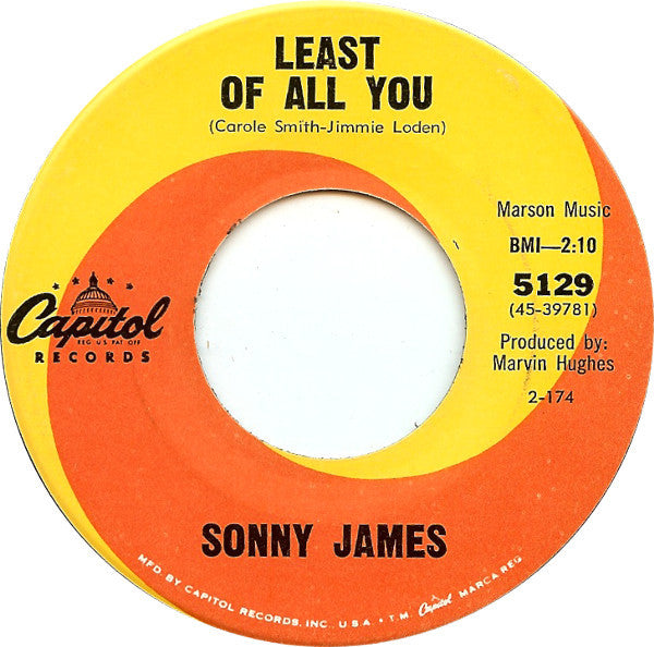 Sonny James - Least Of All You / Baltimore