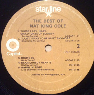 Nat King Cole - The Best Of Nat King Cole - 1980