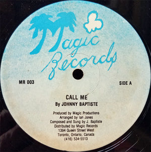 Johnny Baptiste - Call Me -