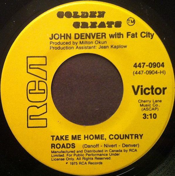 John Denver With Fat City - Take Me Home, Country Roads - 1975