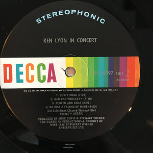 Ken Lyon - Ken Lyon In Concert