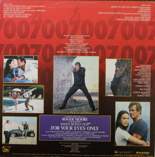 Bill Conti - For Your Eyes Only (Original Motion Picture Soundtrack)