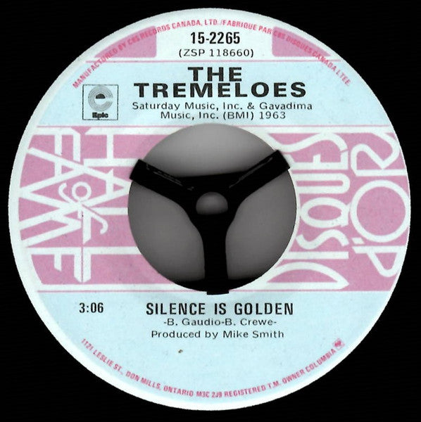 Tremeloes, The - Silence Is Golden / Here Comes My Baby -