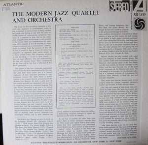 Modern Jazz Quartet, The - The Modern Jazz Quartet & Orchestra - 1961