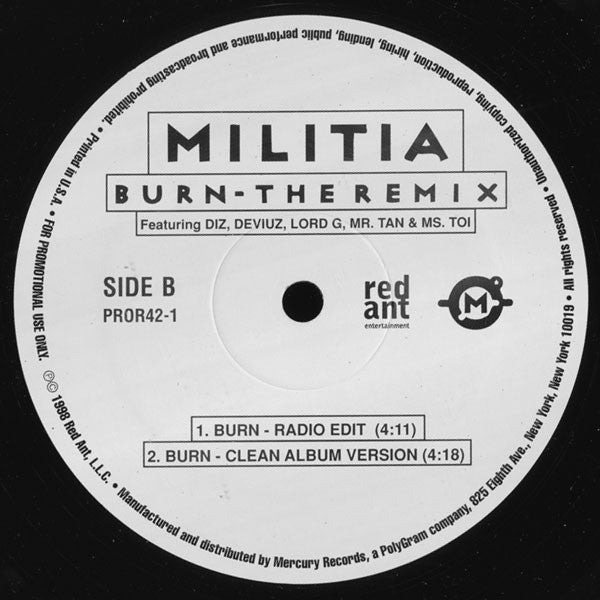 Militia (5) - Burn (The Remix)