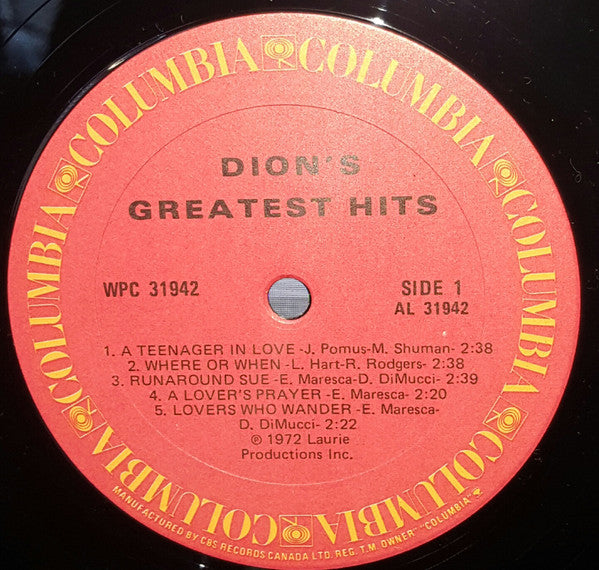 Dion - Dion's Greatest Hits -