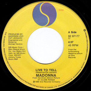 Madonna - Live To Tell