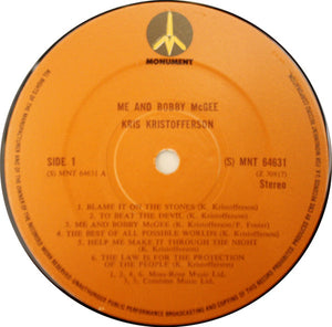 Kris Kristofferson - Me And Bobby McGee - 1971