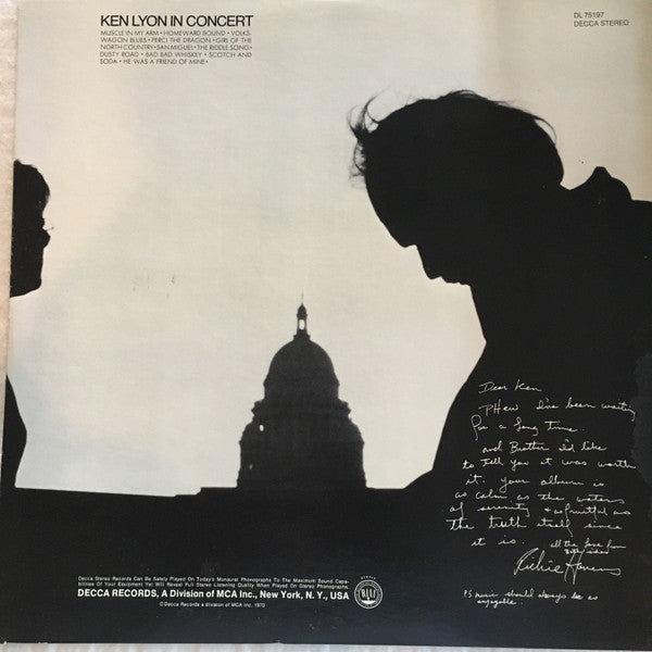 Ken Lyon - Ken Lyon In Concert