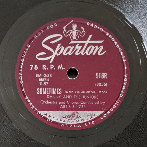 Danny & The Juniors - At The Hop / Sometimes (When I'm All Alone) - 1957