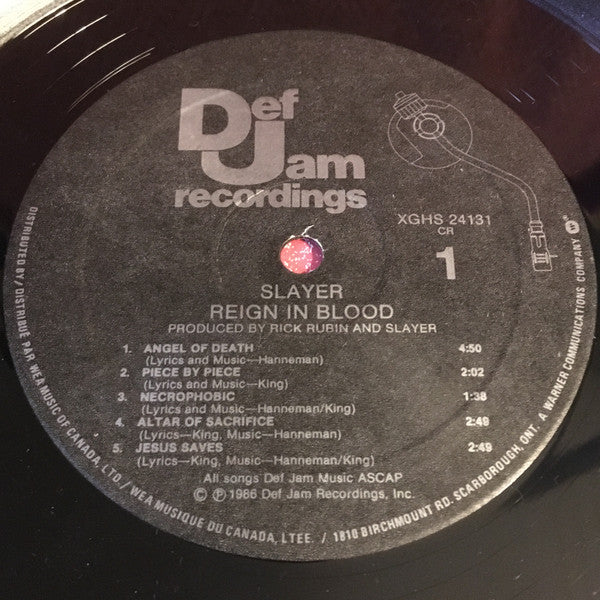 Slayer - Reign In Blood - 1986