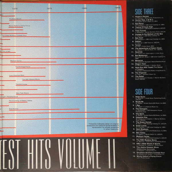 Various - Television's Greatest Hits, Volume II - (65 More TV Themes From The 50's & 60's)