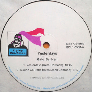 Gato Barbieri - Yesterdays Vinyl Record
