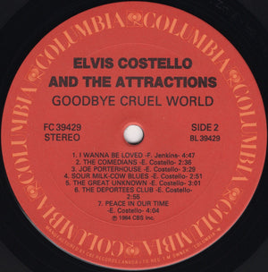 Elvis Costello & The Attractions - Goodbye Cruel World - 1984