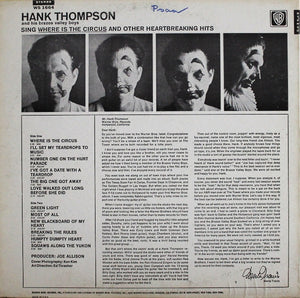 Hank Thompson And His Brazos Valley Boys - Where Is The Circus Vinyl Record