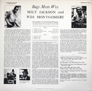 Milt Jackson And Wes Montgomery - Bags Meets Wes! - 1986