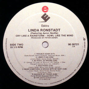 Linda Ronstadt - Cry Like A Rainstorm - Howl Like The Wind