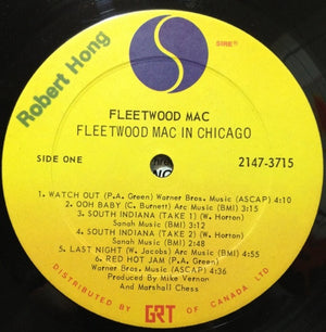 Fleetwood Mac Featuring: Otis Spann / Willie Dixon / Walter Horton / J.T. Brown / Buddy Guy / David "Honeyboy" Edwards / S.P. Leary - Fleetwood Mac In Chicago - 1975