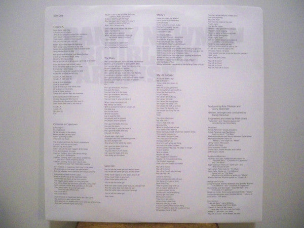 Randy Newman - Trouble In Paradise Vinyl Record