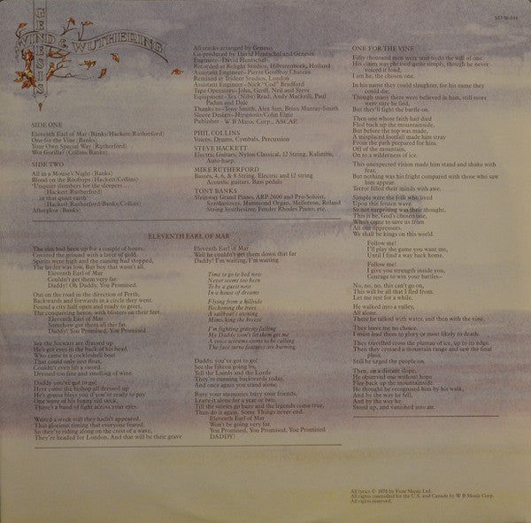 Genesis - Wind & Wuthering Vinyl Record
