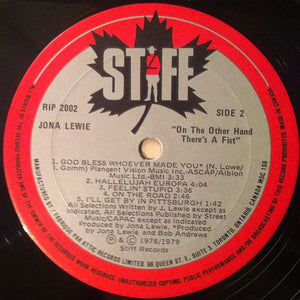 Jona Lewie - On The Other Hand There's A Fist