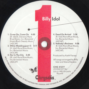 Billy Idol - Billy Idol - 1982