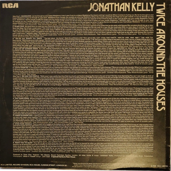 Jonathan Kelly - Twice Around The Houses - 1972