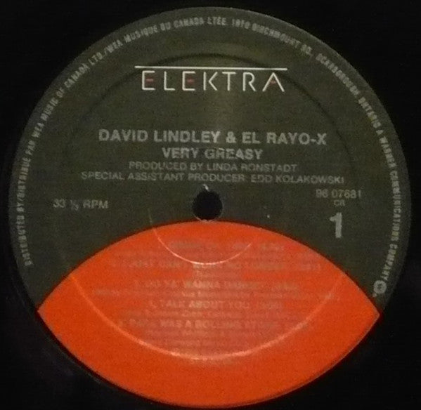 David Lindley And El Rayo-X - Very Greasy - 1988