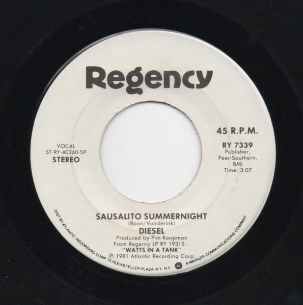 Diesel - Sausalito Summernight / Bite Back - 1981