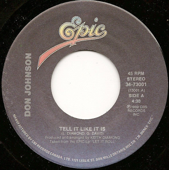 Don Johnson - Tell It Like It Is - 1989