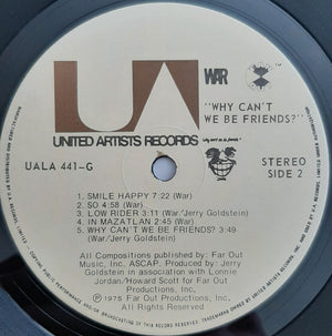 War - Why Can't We Be Friends? - 1975