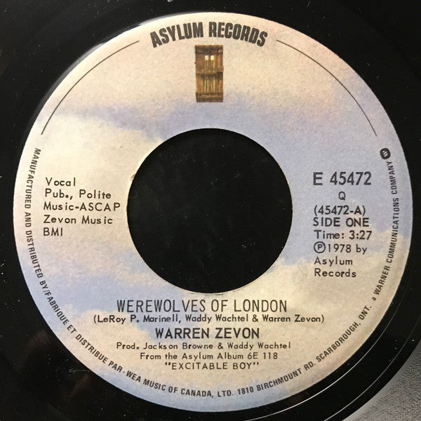 Warren Zevon - Werewolves Of London - 1978