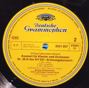 Wolfgang Amadeus Mozart • Berliner Philharmoniker • Tamás Vásáry - Klavierkonzerte Nr. 14 & 26 »Krönungskonzert« - 1979
