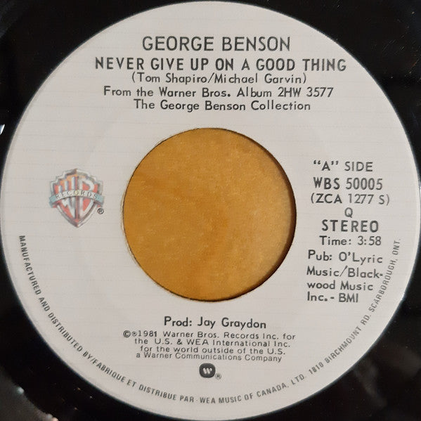 George Benson - Never Give Up On A Good Thing - 1981